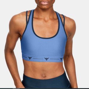 UA Project Rock Crossback Strappy Sports Bra